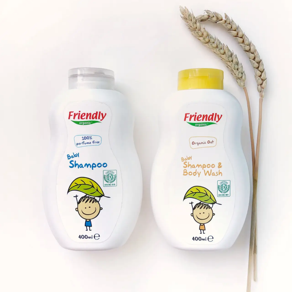 Дитячий органічний шампунь-гель (з екстрактом вівса)  Friendly Organic, 400 мл 8680088181758 фото