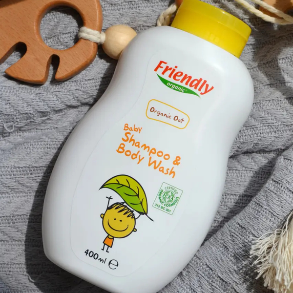 Дитячий органічний шампунь-гель (з екстрактом вівса)  Friendly Organic, 400 мл 8680088181758 фото
