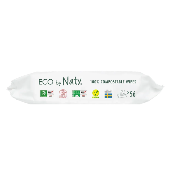 Органічні серветки Eco by Naty без запаху 56 шт 7330933245012 фото