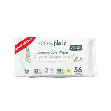 Органічні серветки Eco by Naty (з алоє), 56 шт 7330933245036 фото