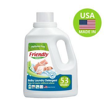 Органічний рідкий пральний порошок-концентрат Friendly Organic без запаху 1,57 літрів (53 прання) 8680088180416 фото