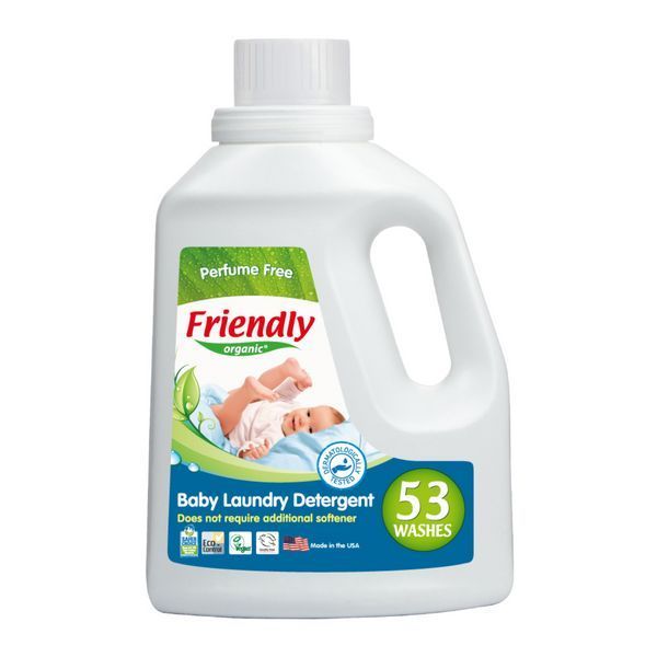 Органічний рідкий пральний порошок-концентрат Friendly Organic без запаху 1,57 літрів (53 прання) 8680088180416 фото