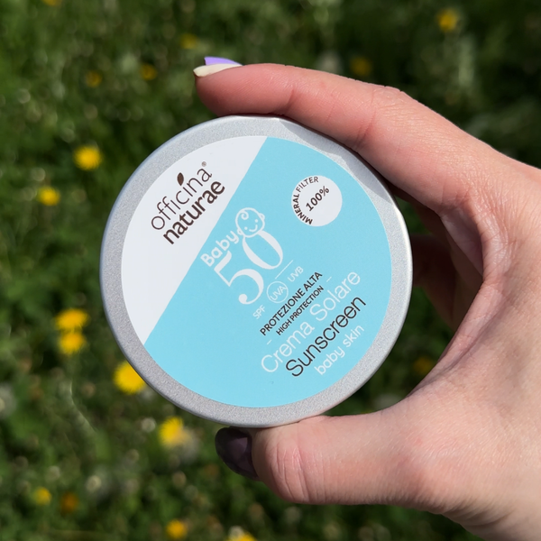 Дитячий сонцезахисний крем для тіла та обличчя SPF50 (0+) Officina Naturae, 75 мл 8033148538922 фото